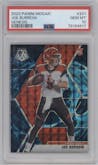 Joe Burrow from the 2020 Panini Mosaic set featuring a Genesis parallel graded by PSA and given an overall grade of 10.