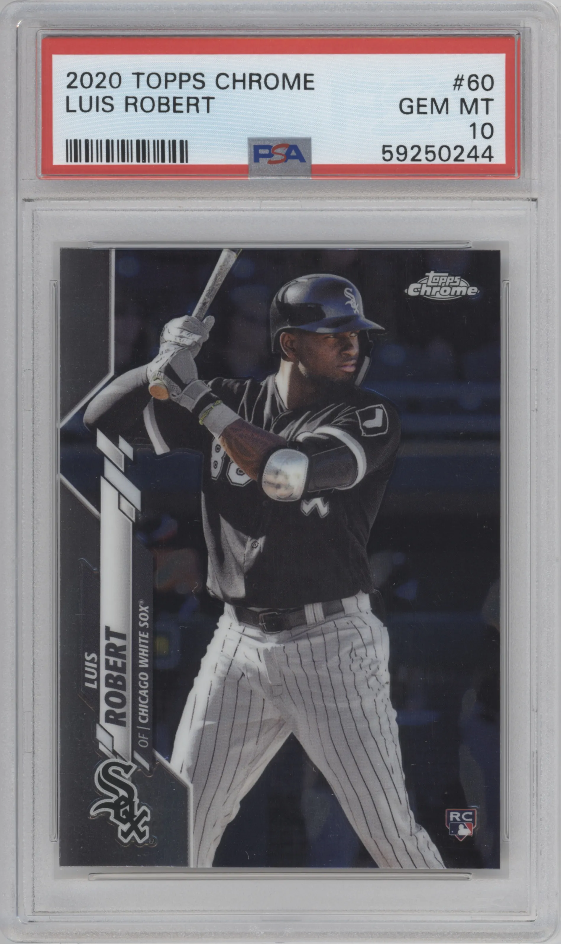 2020 Topps Chrome Luis Robert PSA 10