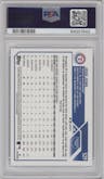 Josh Jung from the 2023 Topps Series 2 set featuring a Orange Foil parallel graded by PSA and given an overall grade of 10.