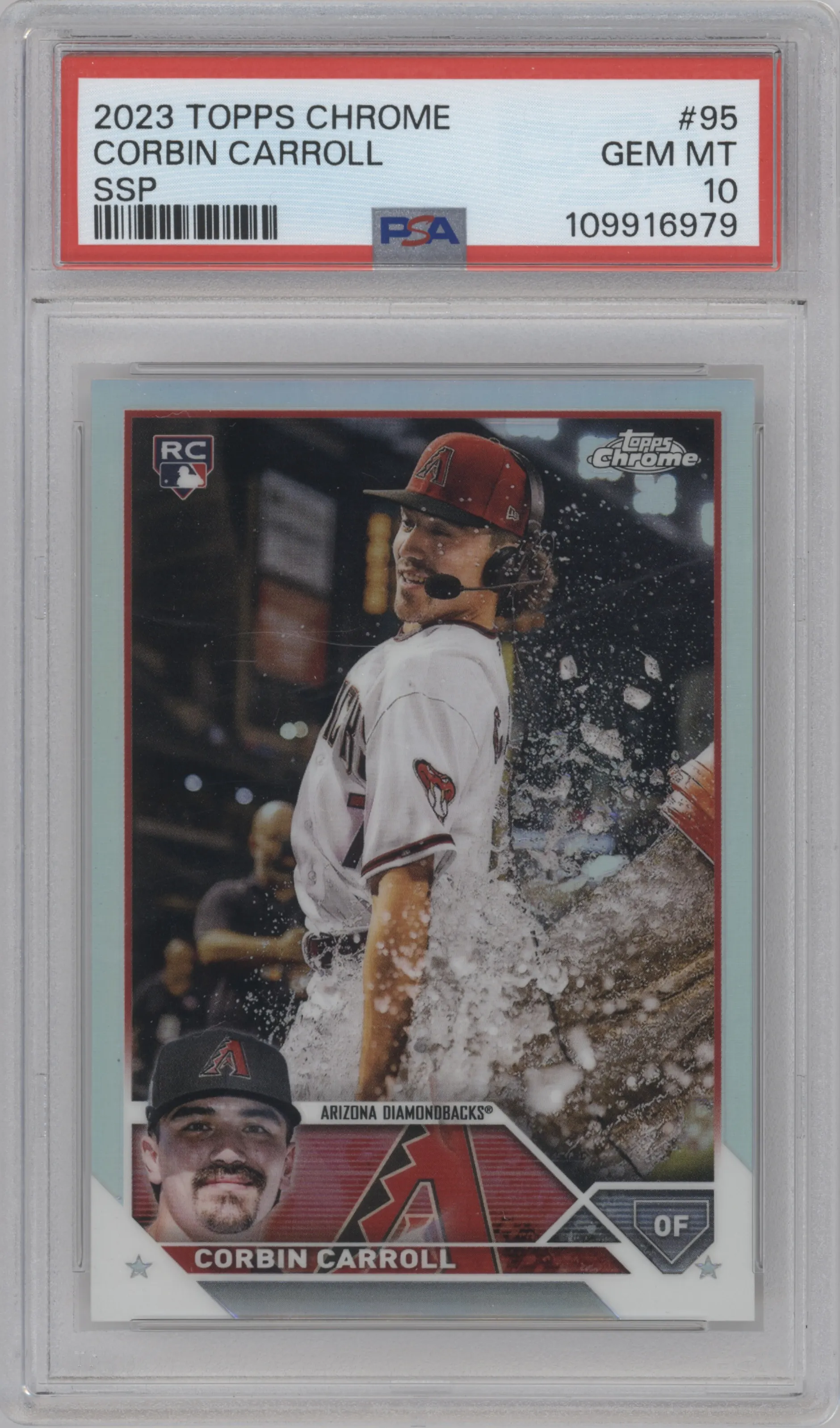 2023 Topps Chrome SSP Corbin Carroll PSA 10