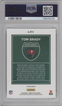Tom Brady from the 2020 Panini Donruss Optic set graded by PSA and given an overall grade of 10.