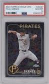 Paul Skenes from the 2024 Topps Chrome Update set graded by PSA and given an overall grade of 10.