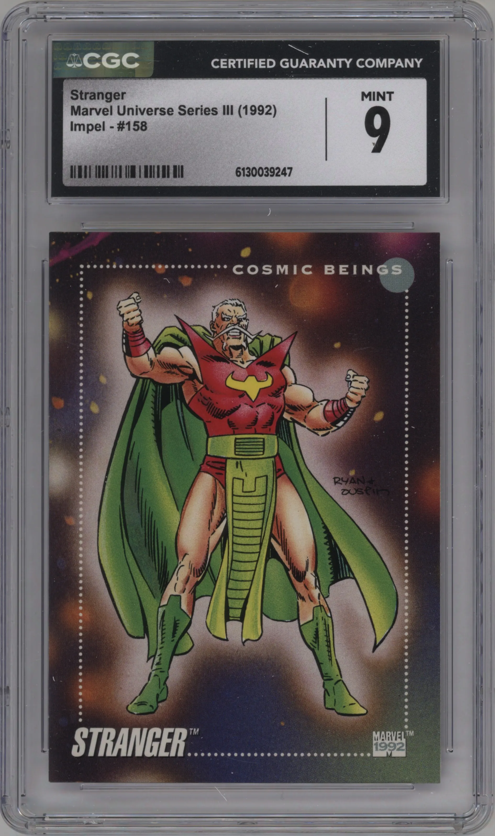 1992 Impel Marvel Universe Series 3 Stranger #158 CGC 9