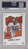 Lawrence Taylor from the 2024 Panini Absolute set graded by PSA and given an overall grade of 9.