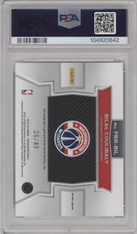 Bilal Coulibaly from the 2023-24 Panini Prizm set featuring a Blue parallel graded by PSA and given an overall grade of 10.