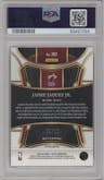 Jaime Jaquez Jr. from the 2023-24 Panini Select  set featuring a Gold Cracked Ice parallel graded by PSA and given an overall grade of 10.