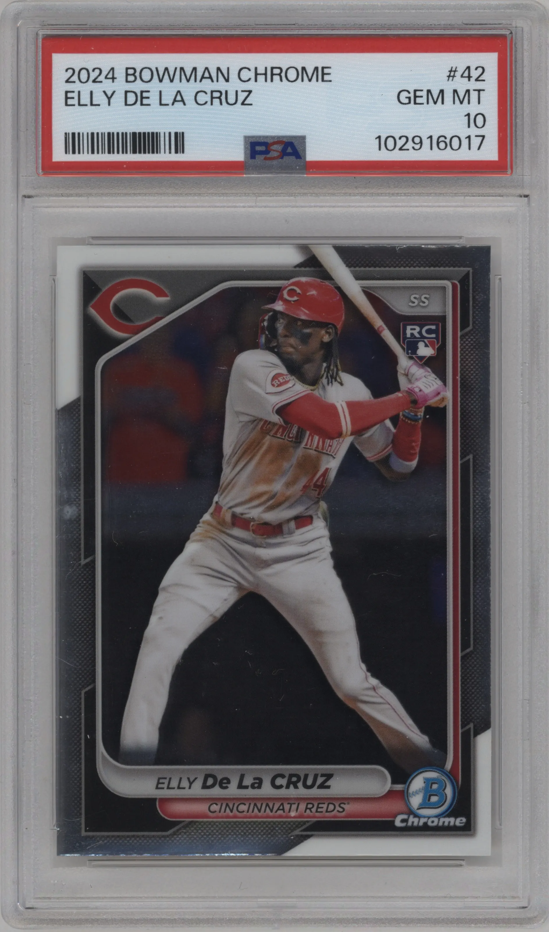 2024 Bowman Chrome Elly De La Cruz #42 PSA 10