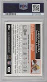 Aaron Rodgers from the 2005 Topps set graded by PSA and given an overall grade of 7.