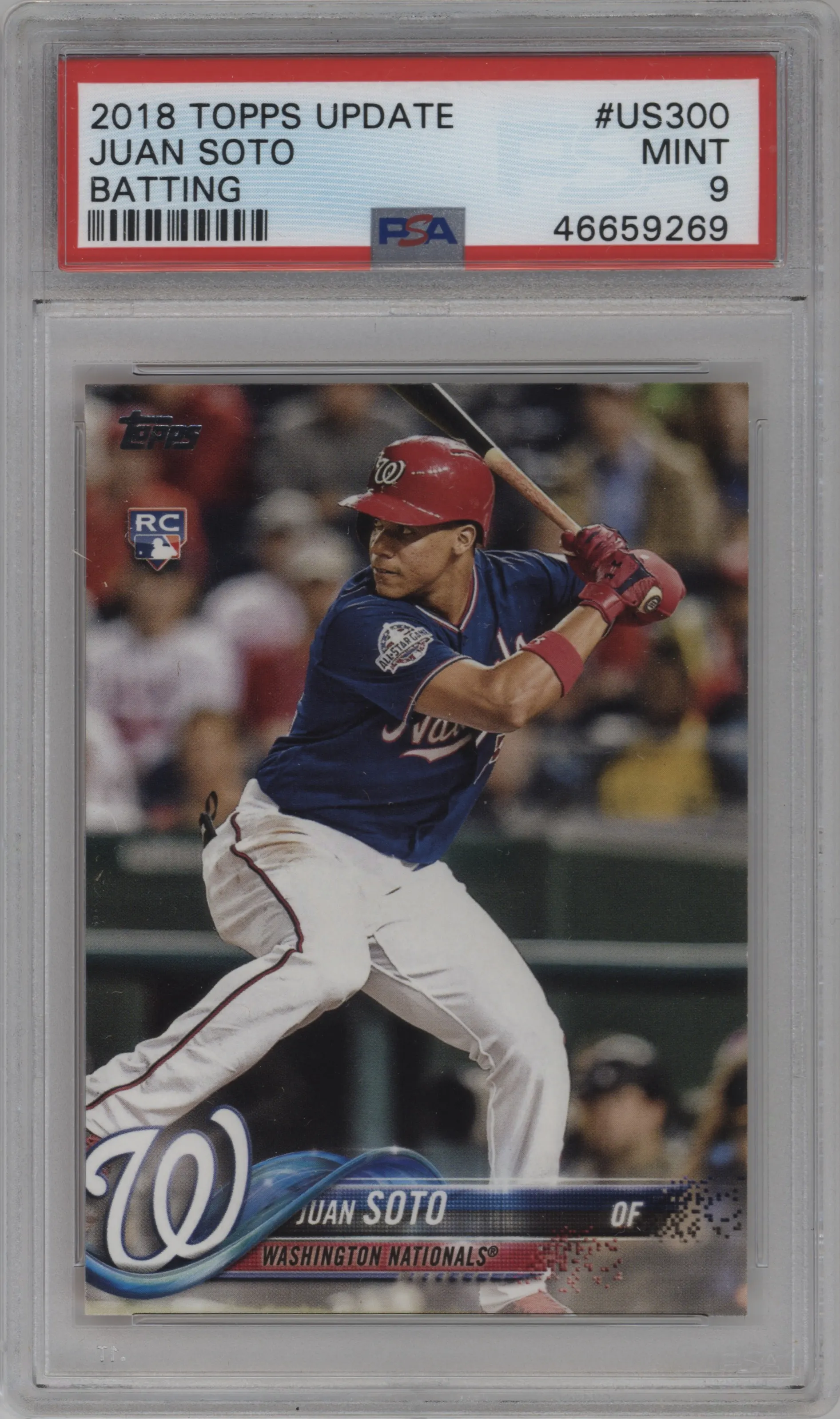 2018 Topps Update Juan Soto PSA 9