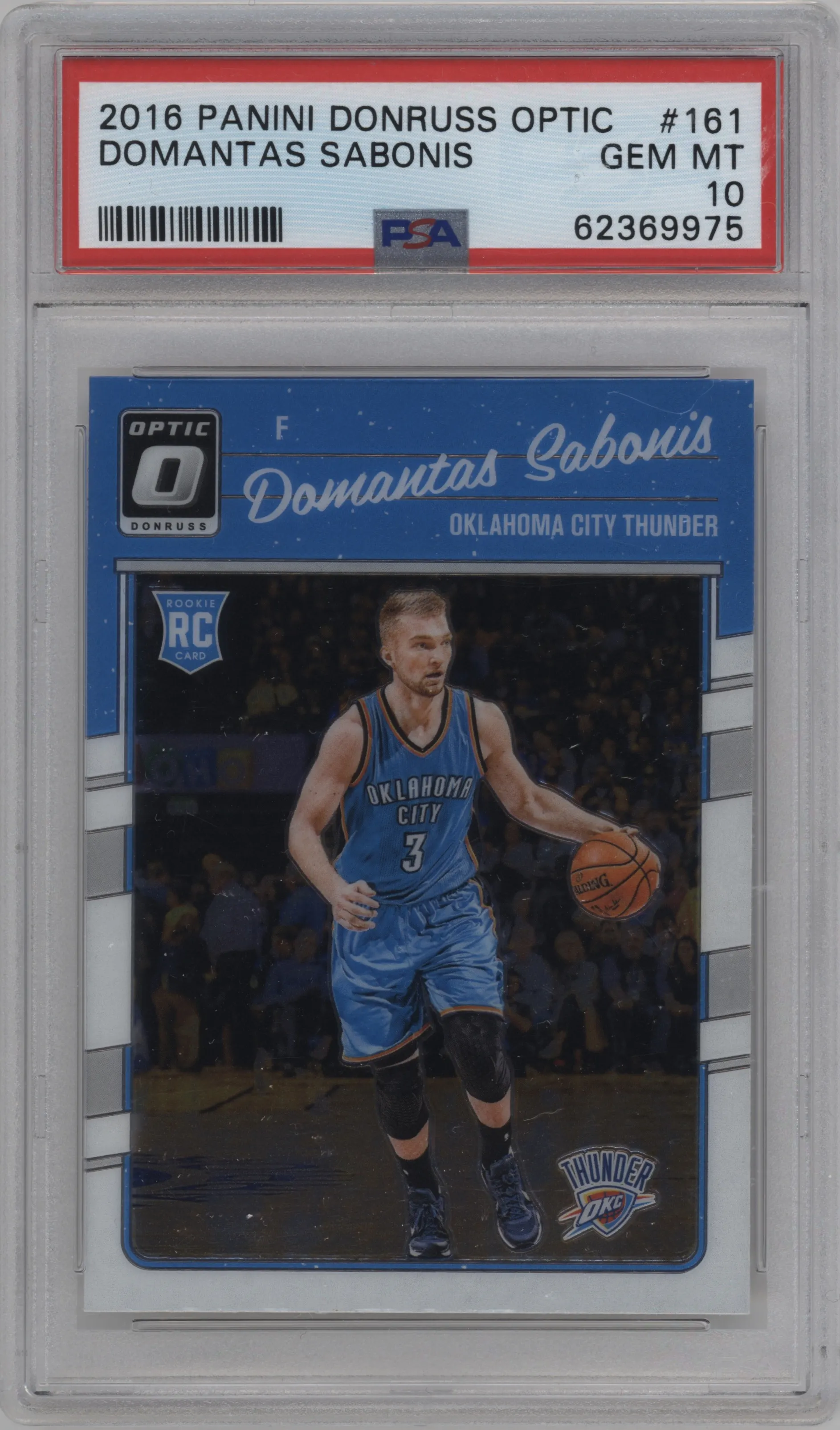 2016 Panini Donruss Optic Domantas Sabonis PSA 10