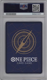 Nami from the 2024 One Piece set graded by PSA and given an overall grade of 10.