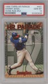 Sammy Sosa  from the 1999 Topps set graded by PSA and given an overall grade of 10.