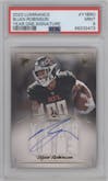 Bijan Robinson from the 2023 Panini Luminance set graded by PSA and given an overall grade of 9.