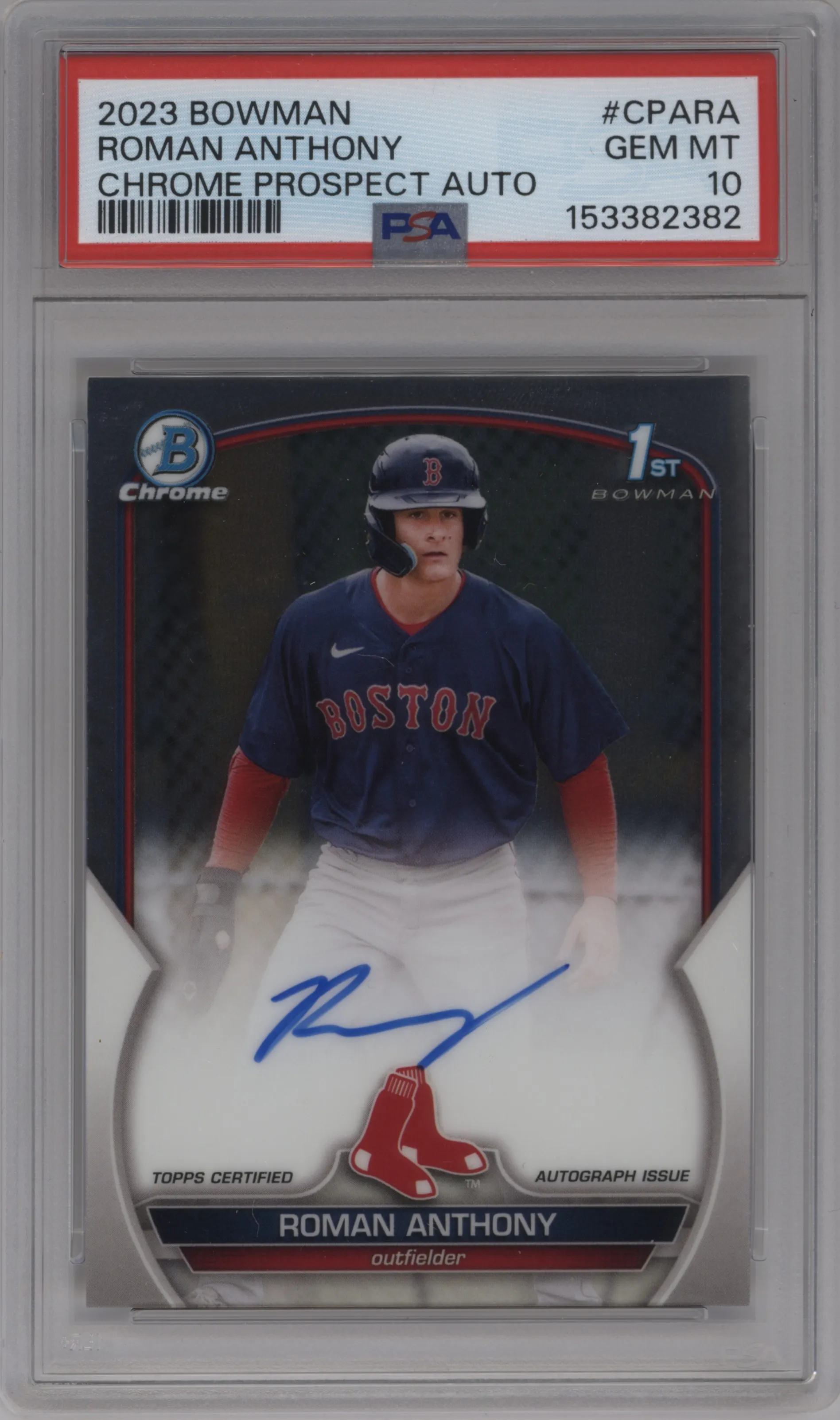 2023 Bowman Chr.Pros.Auto Roman Anthony PSA 10