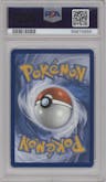 Mimikyu from the 2024 Pokemon SV set featuring a Paldean Fates Pokemon Center Elite Trainer boxes parallel graded by PSA and given an overall grade of 9.