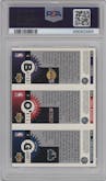 Kevin Garnett/Jermaine O'Neal/Kobe Bryant from the 1996-97 Upper Deck Collector's Choice set graded by PSA and given an overall grade of 9.