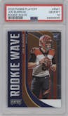 Joe Burrow from the 2020 Panini Playoff set graded by PSA and given an overall grade of 10.