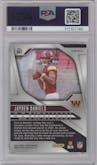 Jayden Daniels from the 2024 Panini Prizm set featuring a Green Wave parallel graded by PSA and given an overall grade of 9.