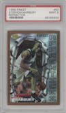 Stephon Marbury from the 1996-97 Topps Finest set featuring a Refractor parallel graded by PSA and given an overall grade of 9.