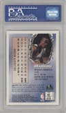 Stephon Marbury from the 1996-97 Topps Finest set featuring a Refractor parallel graded by PSA and given an overall grade of 9.