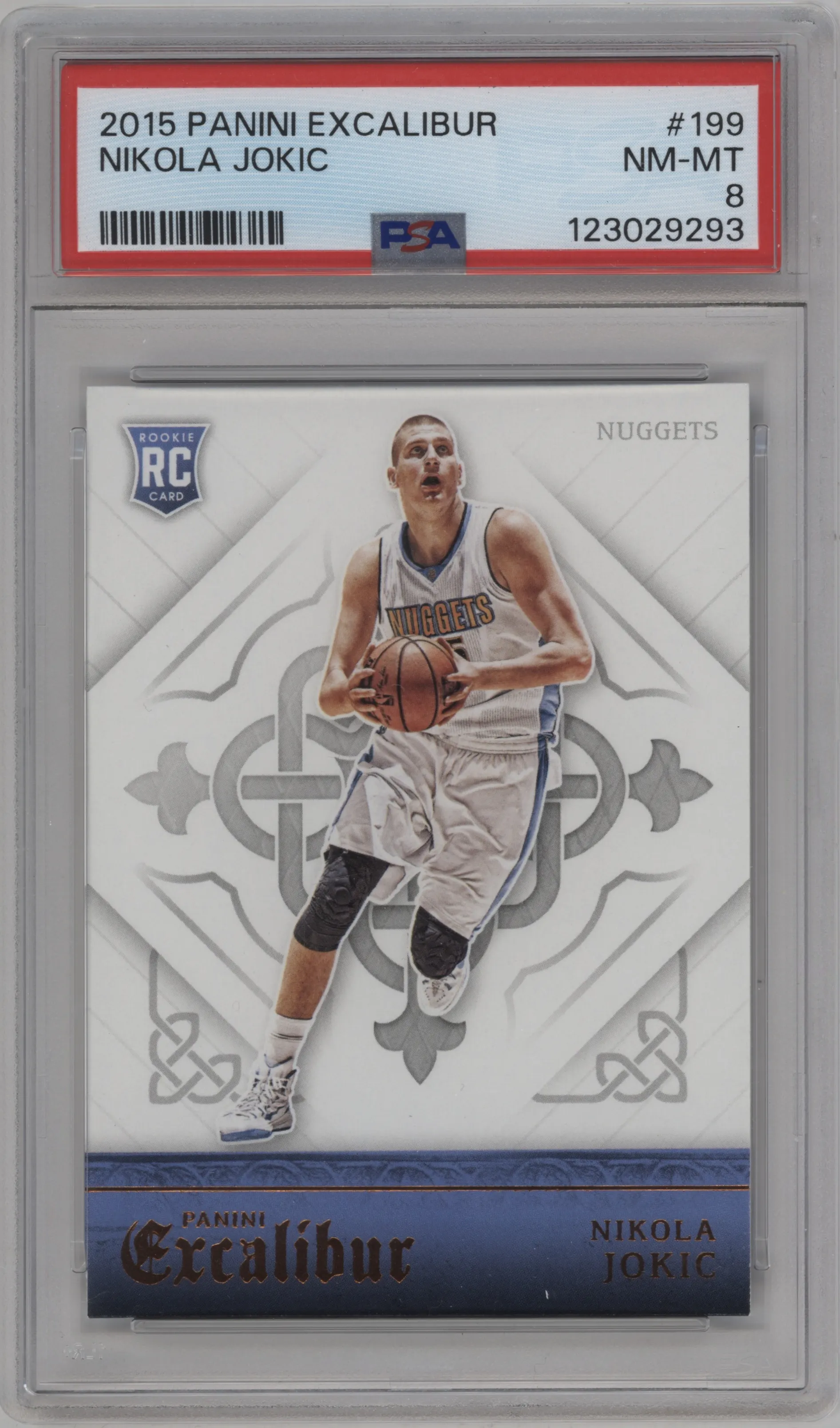 2015 Panini Excalibur Nikola Jokic #199 PSA 8