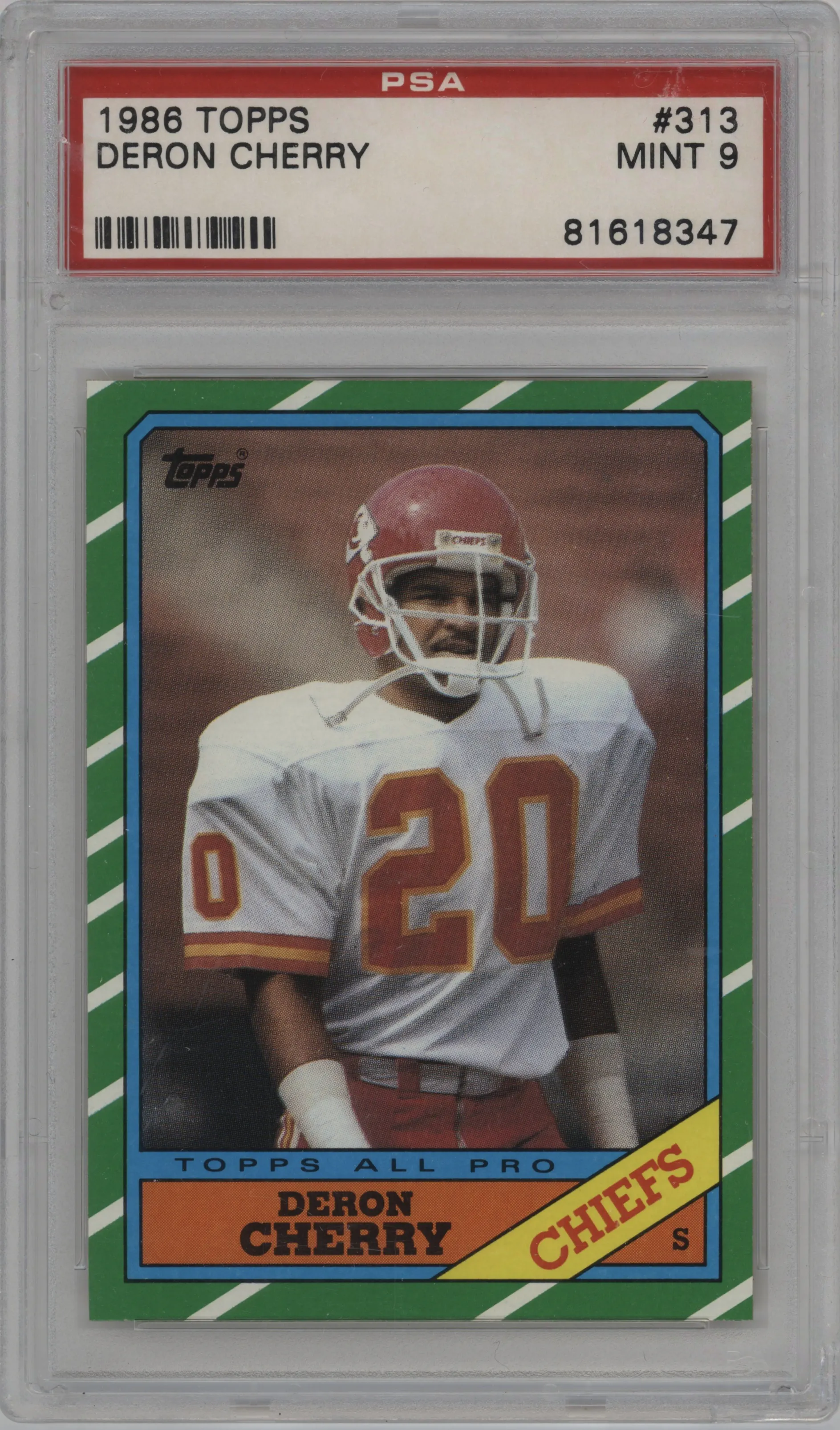 1986 Topps Deron Cherry PSA 9