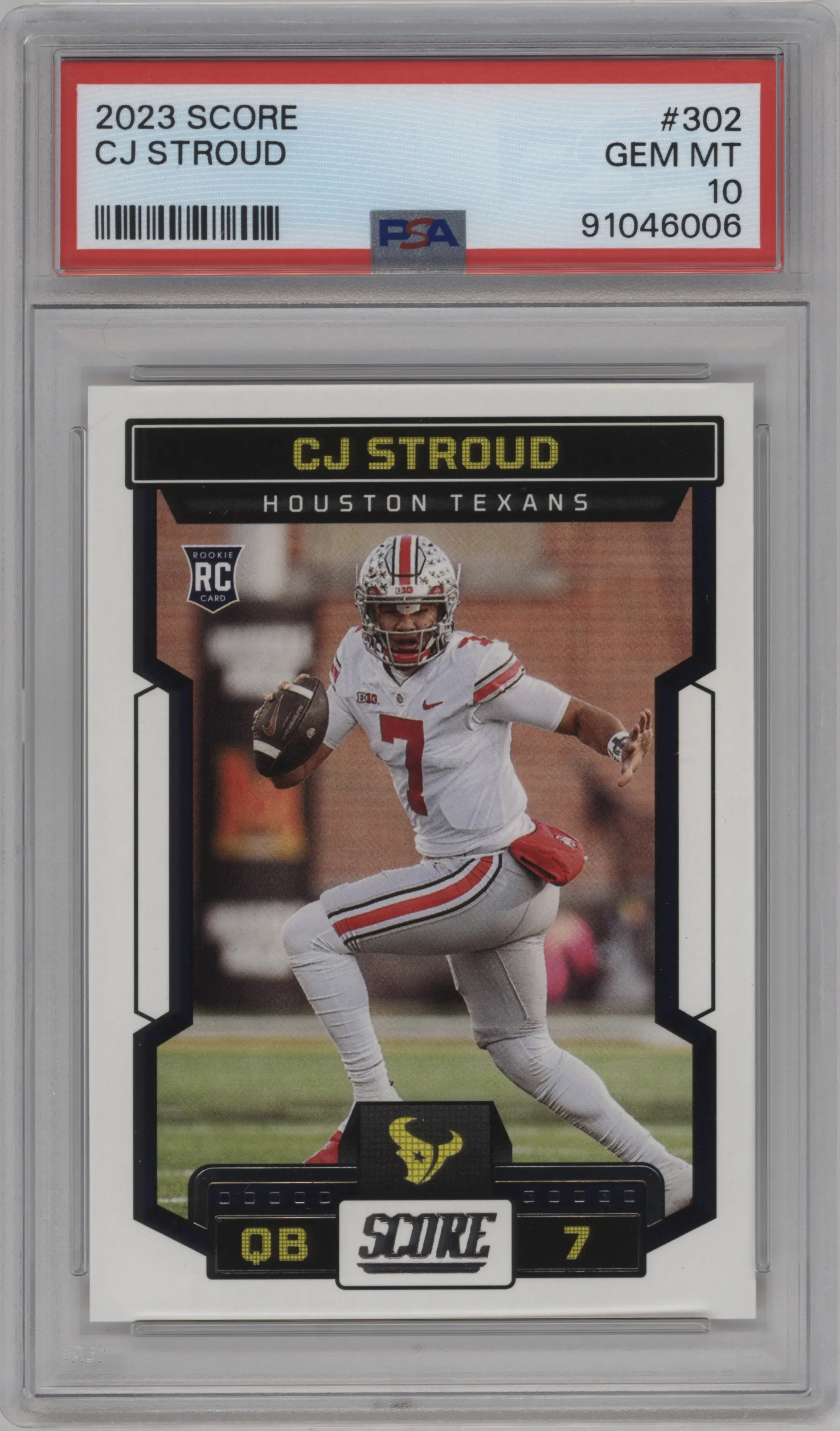 2023 Panini Score CJ Stroud #302 PSA 10