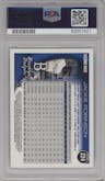 Jackie Robinson from the 2010 Topps Chrome set featuring a Refractor parallel graded by PSA and given an overall grade of 10.
