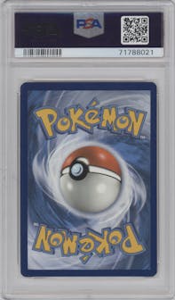 Pikachu from the 2019 Pokemon S&M  set graded by PSA and given an overall grade of 10.