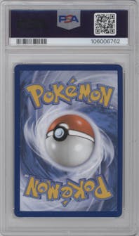 Charmander from the 2023 Pokemon SV set featuring a Obsidian Flame Elite Trainer Box parallel graded by PSA and given an overall grade of 8.