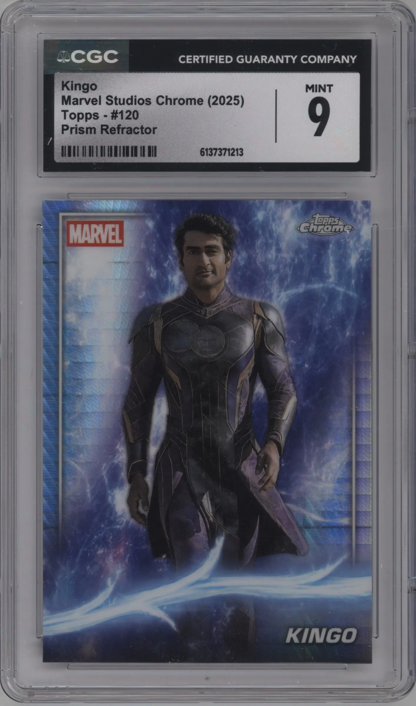 2025 Topps Chrome Marvel Studios Kingo Prism Refractor CGC 9