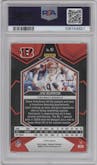 Joe Burrow from the 2024 Panini Mosaic set featuring a Genesis parallel graded by PSA and given an overall grade of 8.
