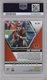 Joe Burrow from the 2020 Panini Mosaic set graded by PSA and given an overall grade of 10.