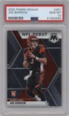 Joe Burrow from the 2020 Panini Mosaic set graded by PSA and given an overall grade of 10.