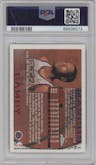Marcus Camby from the 1996-97 Topps Chrome set featuring a Refractor parallel graded by PSA and given an overall grade of 8.