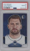 Luka Doncic from the 2023-24 Panini Mosaic set graded by PSA and given an overall grade of 10.
