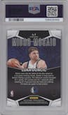 Luka Doncic from the 2023-24 Panini Mosaic set graded by PSA and given an overall grade of 10.