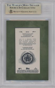 Vladimir Guerrero Jr. from the 2024 Topps Allen & Ginter set graded by Beckett and given an overall grade of 9.5.
