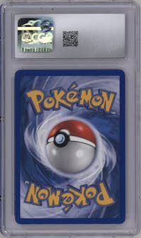 Meowth from the 2004 Pokemon EX set graded by CSG and given an overall grade of 9.