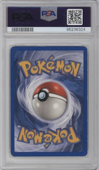 Dark Blastoise from the 2002 Pokemon  set graded by PSA and given an overall grade of 6.