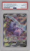 Galarian Slowking V from the 2021 Pokemon SWSH set graded by PSA and given an overall grade of 10.