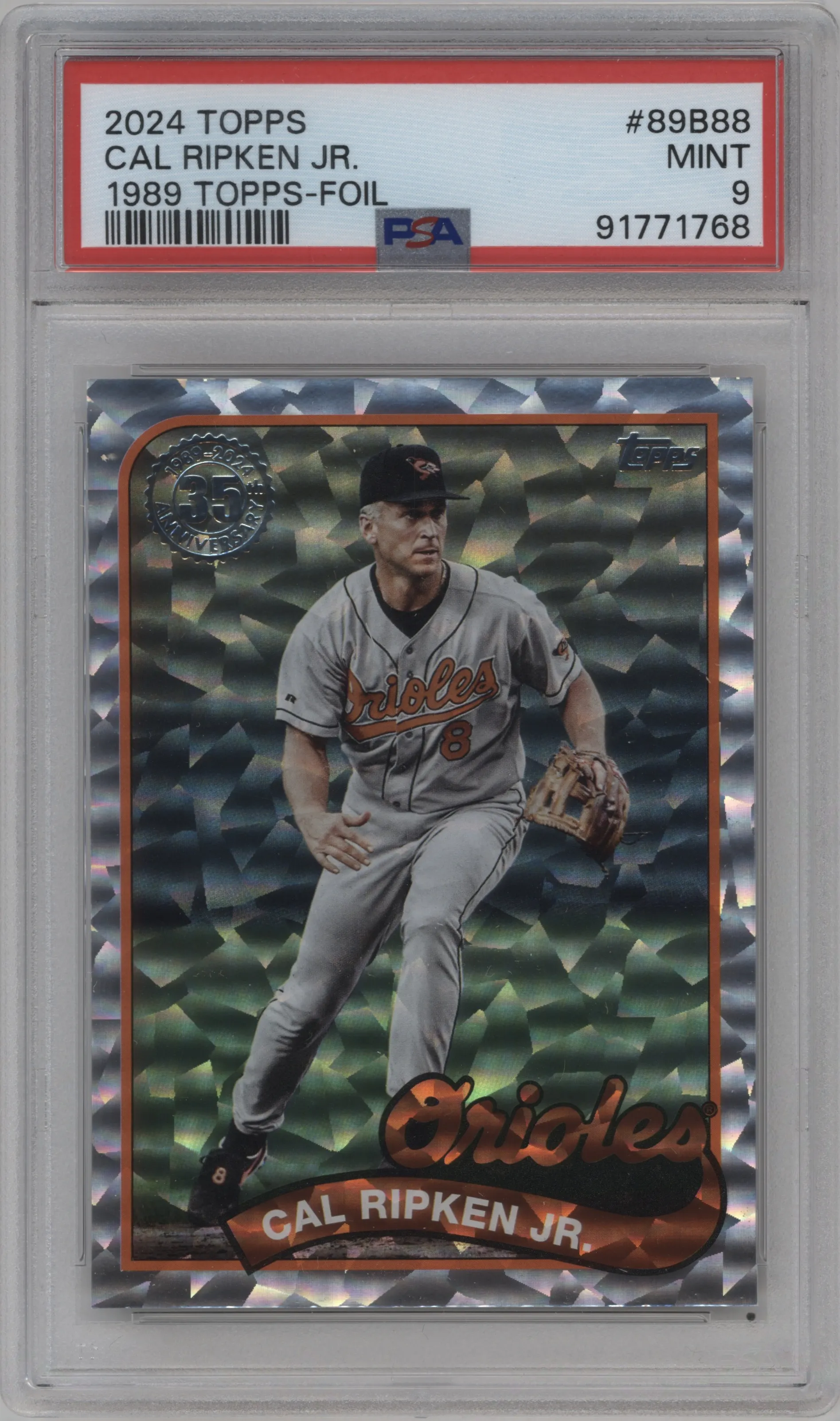 2024 Topps 1989 Cal Ripken Jr. Foil PSA 9