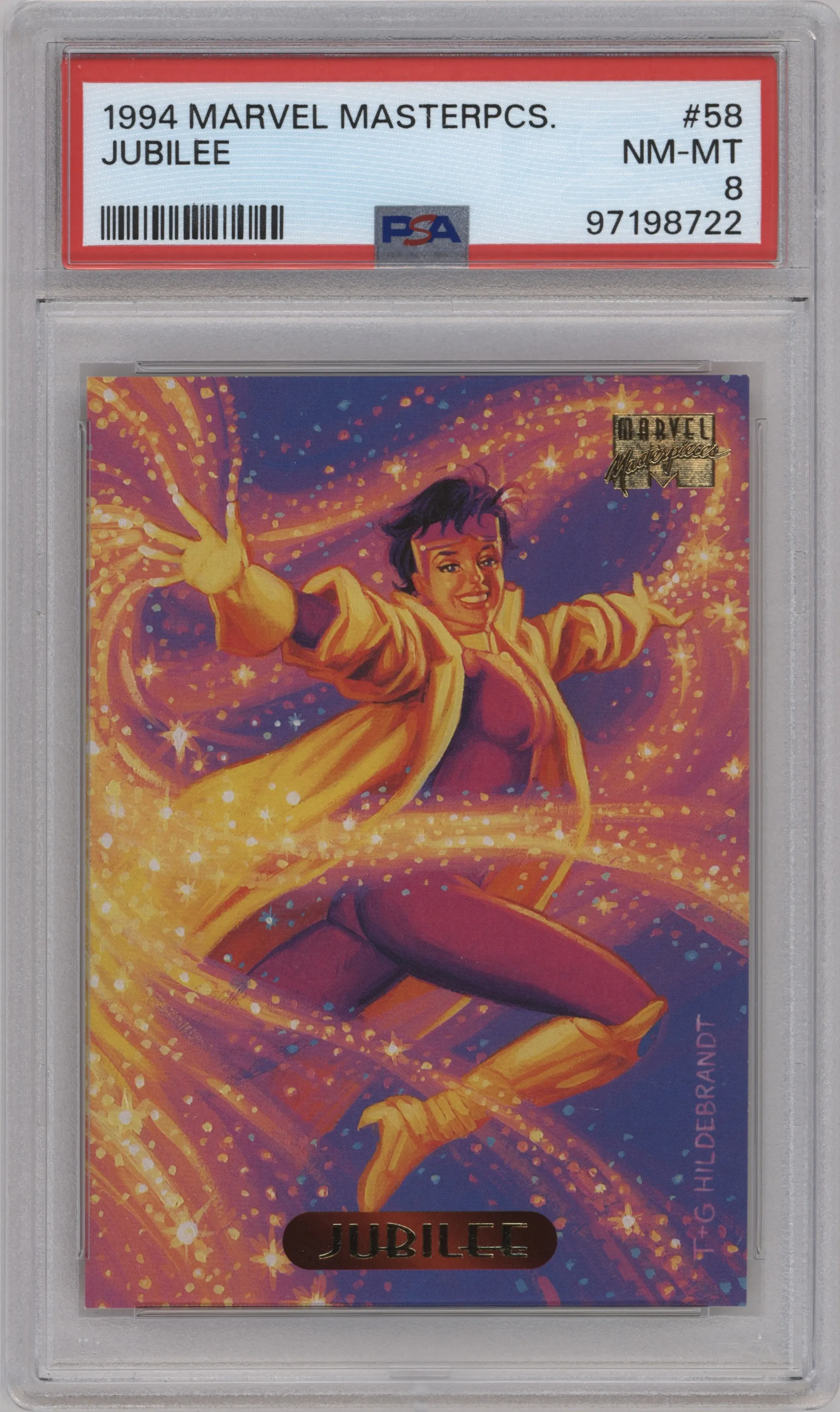 1994 Fleer Marvel Masterpieces Jubilee PSA 8