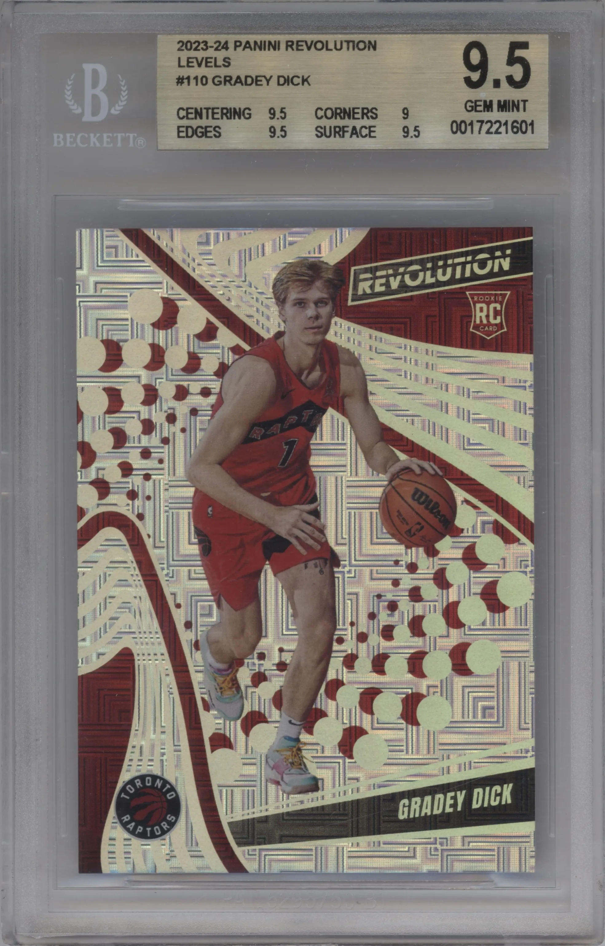 2023 Panini Revolution Gradey Dick Levels BGS 9.5
