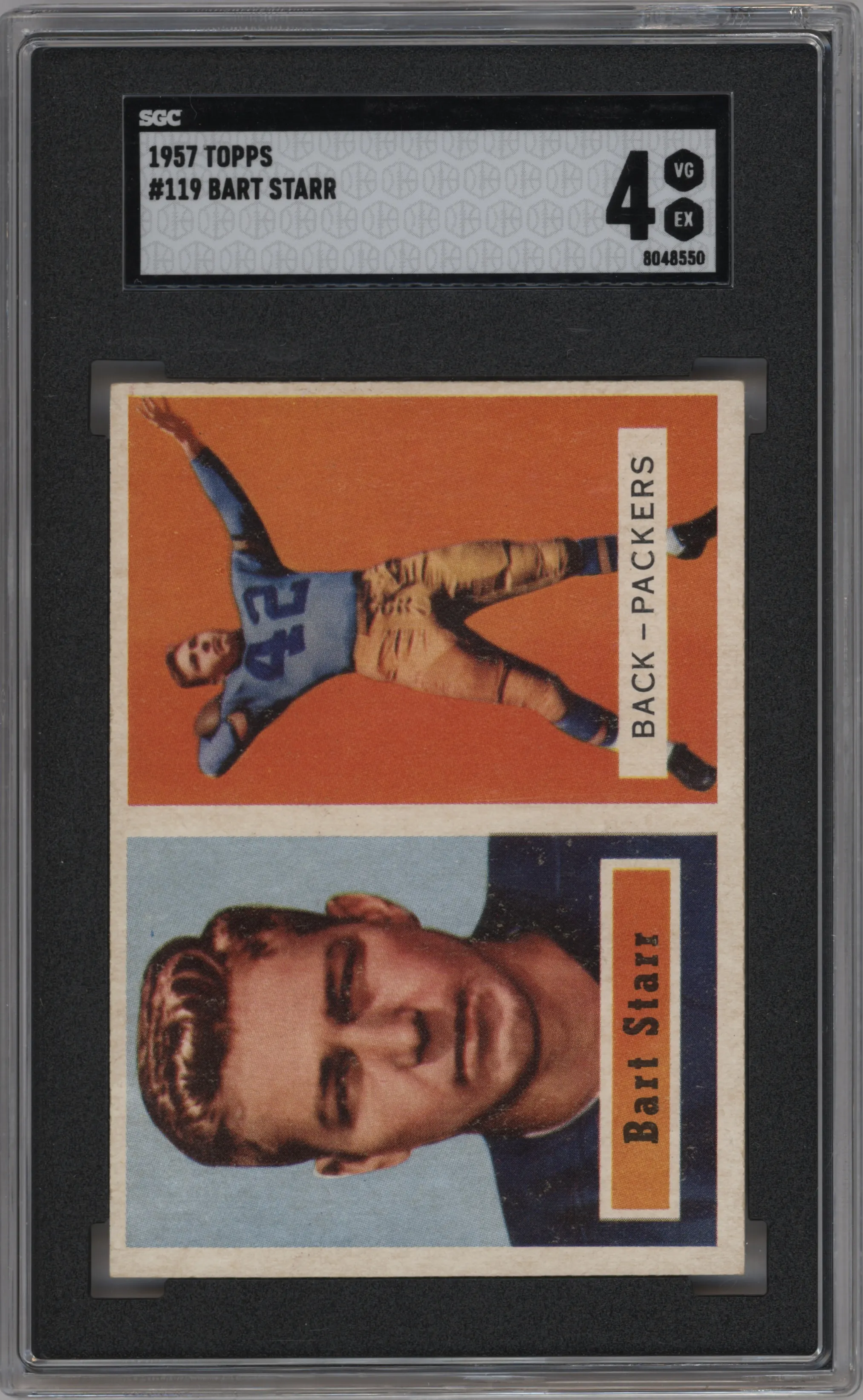 1957 Topps Bart Starr #119 SGC 4