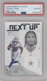 CeeDee Lamb from the 2020 Panini Playbook set graded by PSA and given an overall grade of 10.