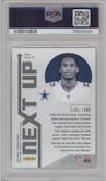 CeeDee Lamb from the 2020 Panini Playbook set graded by PSA and given an overall grade of 10.