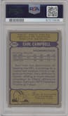 Earl Campbell from the 1979 Topps set graded by PSA and given an overall grade of 6.