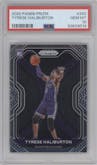 Tyrese Haliburton from the 2020-21 Panini Prizm set graded by PSA and given an overall grade of 10.