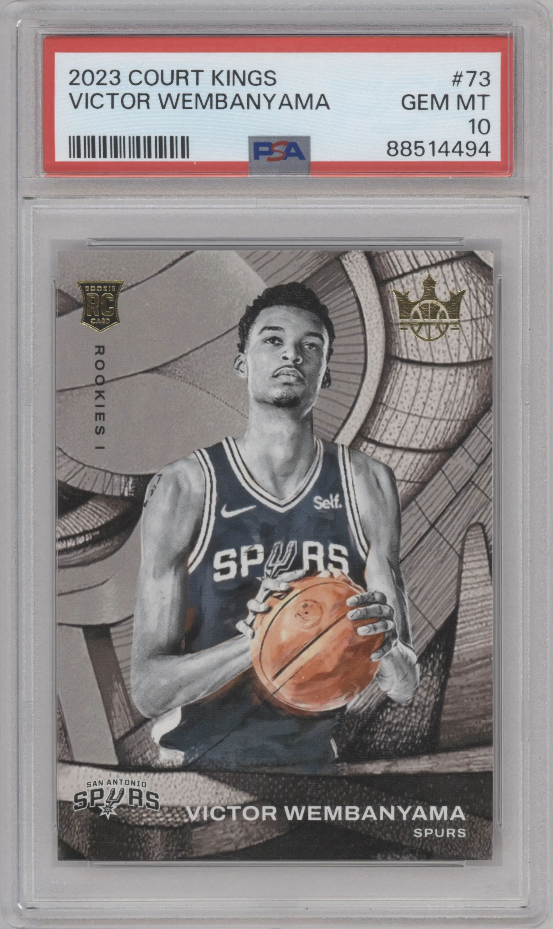 2023 Panini Court Kings Rookies I Victor Wembanyama PSA 10